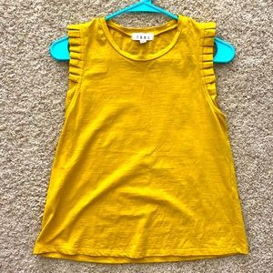 Yellow tank top boutique style